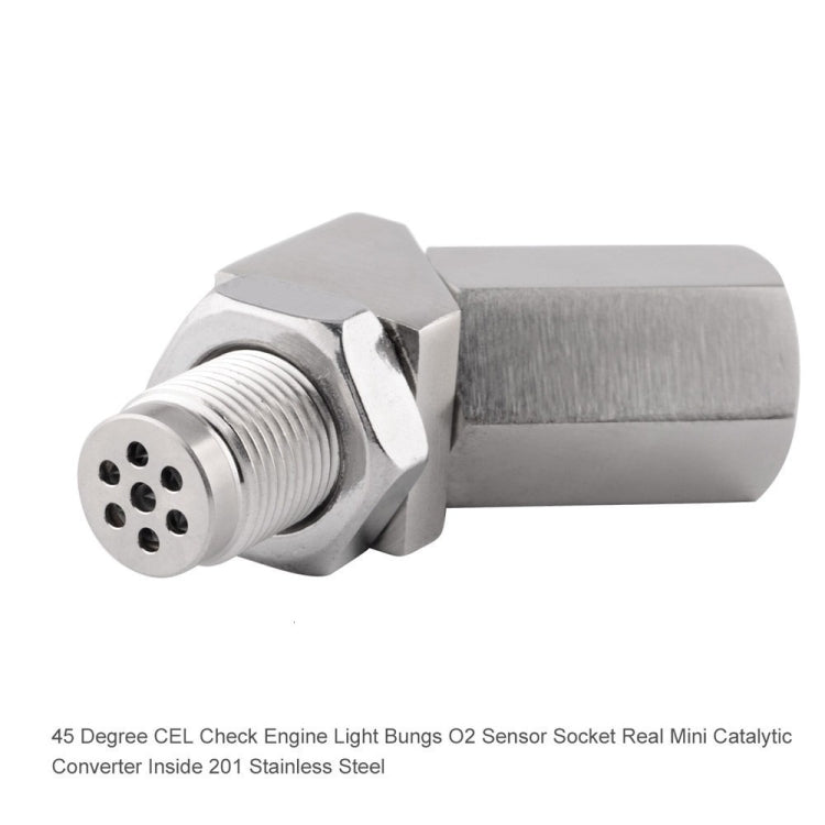 Car 45 Degree Oxygen Sensor M18x1.5 Adapter, 45 Degree