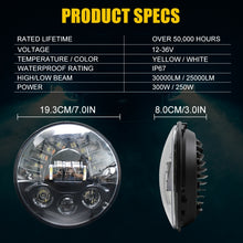 Load image into Gallery viewer, 7 inch Car Matrix Gradient LED Headlight Lamps for Jeep Wrangler, 7 inch Matrix