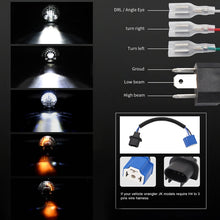 Load image into Gallery viewer, 7 inch Car Matrix Gradient LED Headlight Lamps for Jeep Wrangler, 7 inch Matrix