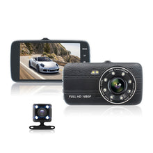 Load image into Gallery viewer, D910 4 inch 1080P HD Night Vision Dual Record Driving Recorder, D910 Dual Record