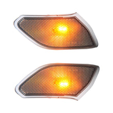 Load image into Gallery viewer, Car Black Wheel Eyebrow Side Light Turn Signal Leaf Plate Lamp for Jeep Wrangler JL 2018-, Black