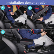 Load image into Gallery viewer, Car Multi-functional Dual USB Armrest Box Booster Pad, Microfiber Leather Curved Type, Microfiber Curved Type (Black), Microfiber Curved Type (Black Red), Microfiber Curved Type (Black White)