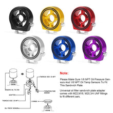 Load image into Gallery viewer, Car Modification Oil Temperature and Oil Pressure Gauge Adapter
