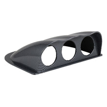 Load image into Gallery viewer, Car 52mm 3 Holes Dash Gauge Meter Pod Mount Holder, Carbon Fiber, 3 Holes, Carbon Fiber