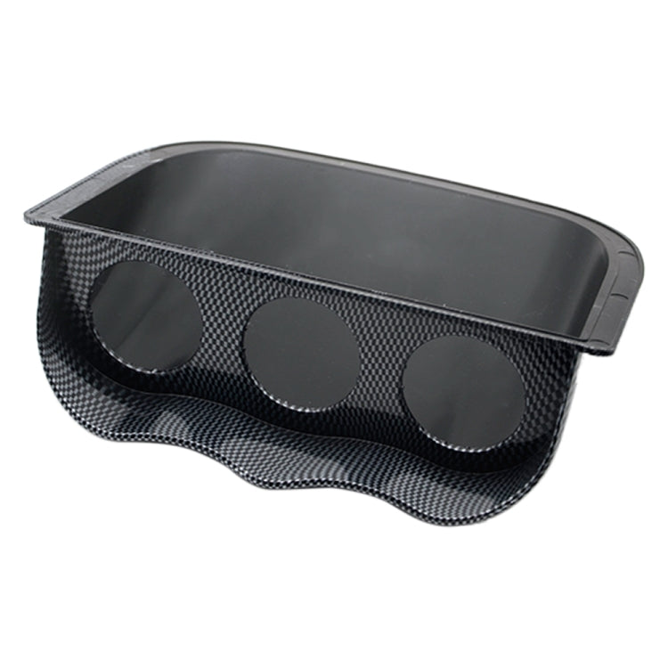 Car 52mm 3 Holes Dash Gauge Meter Pod Mount Holder, Carbon Fiber, 3 Holes, Carbon Fiber