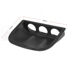 Load image into Gallery viewer, Car 52mm 3 Holes Dash Gauge Meter Pod Mount Holder, Carbon Fiber, 3 Holes, Carbon Fiber