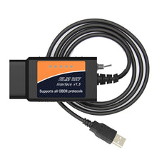 Load image into Gallery viewer, OBD ELM327 V1.5 USB Car Fault Diagnostic Cable with Switch, ELM327 V1.5 with Switch (Black), ELM327 V1.5 with Switch (Orange)
