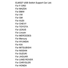 Load image into Gallery viewer, OBD ELM327 V1.5 USB Car Fault Diagnostic Cable with Switch, ELM327 V1.5 with Switch (Black), ELM327 V1.5 with Switch (Orange)