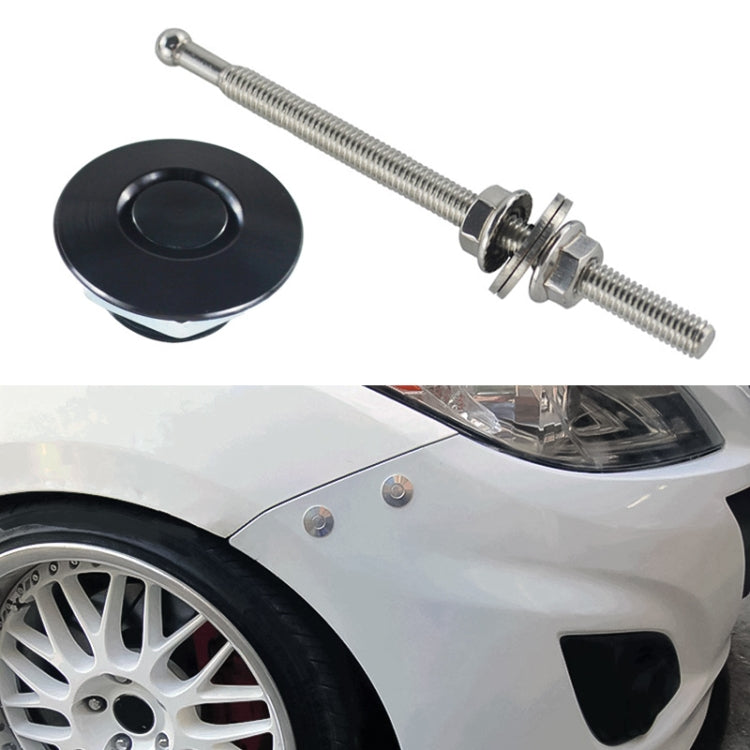 100mm Stainless Steel Quick-pins Push Button Billet Hood Pins Lock Clip Kit, 100mm (Red), 100mm (Blue), 100mm (Black), 100mm (Silver)
