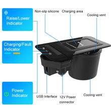 Load image into Gallery viewer, HFC-1052 Car Qi Standard Wireless Charger 15W / 10W Quick Charging for Audi A6L 2019-2022, Left Driving, HFC-1052