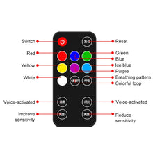 Load image into Gallery viewer, A17 Car Colorful Voice-activated RGB Foot LED Atmosphere Light, Single Light Star Version, Single Light Star Version