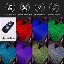 Load image into Gallery viewer, A17 Car Colorful Voice-activated RGB Foot LED Atmosphere Light, Single Light Star Version, Single Light Star Version