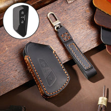 Load image into Gallery viewer, Hallmo Car Cowhide Leather Key Protective Cover for Volkswagen Golf 8, For Volkswagen Golf 8 (Black), For Volkswagen Golf 8 (Blue), For Volkswagen Golf 8 (Brown)