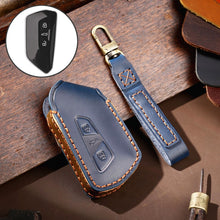 Load image into Gallery viewer, Hallmo Car Cowhide Leather Key Protective Cover for Volkswagen Golf 8, For Volkswagen Golf 8 (Black), For Volkswagen Golf 8 (Blue), For Volkswagen Golf 8 (Brown)