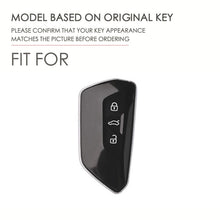Load image into Gallery viewer, Hallmo Car Cowhide Leather Key Protective Cover for Volkswagen Golf 8, For Volkswagen Golf 8 (Black), For Volkswagen Golf 8 (Blue), For Volkswagen Golf 8 (Brown)