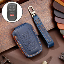 Load image into Gallery viewer, Hallmo Car Genuine Leather Key Protective Cover for Toyota Sienna 6-button, For Toyota Sienna 6-button (Black), For Toyota Sienna 6-button (Blue), For Toyota Sienna 6-button (Brown)