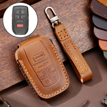 Load image into Gallery viewer, Hallmo Car Genuine Leather Key Protective Cover for Toyota Sienna 6-button, For Toyota Sienna 6-button (Black), For Toyota Sienna 6-button (Blue), For Toyota Sienna 6-button (Brown)