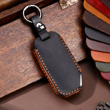 Load image into Gallery viewer, Hallmo Car Cowhide Leather Key Protective Cover for KIA, For KIA (Black), For KIA (Blue), For KIA (Brown)
