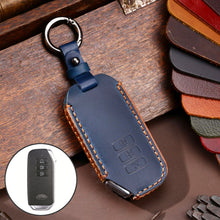Load image into Gallery viewer, Hallmo Car Cowhide Leather Key Protective Cover for KIA, For KIA (Black), For KIA (Blue), For KIA (Brown)