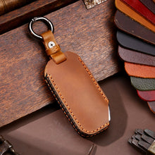 Load image into Gallery viewer, Hallmo Car Cowhide Leather Key Protective Cover for KIA, For KIA (Brown), For KIA (Black), For KIA (Blue)