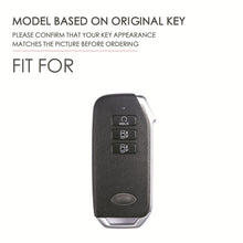 Load image into Gallery viewer, Hallmo Car Cowhide Leather Key Protective Cover for KIA, For KIA (Black), For KIA (Blue), For KIA (Brown)