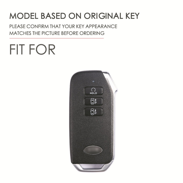 Hallmo Car Cowhide Leather Key Protective Cover for KIA, For KIA (Brown), For KIA (Black), For KIA (Blue)