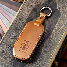 Load image into Gallery viewer, Hallmo Car Cowhide Leather Key Protective Cover for KIA, For KIA (Black), For KIA (Blue), For KIA (Brown)