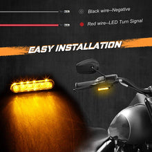 Load image into Gallery viewer, 1 Pair Motorcycle Flashing Handlebar LED Turn Signal Light, Flashing