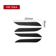 Load image into Gallery viewer, 4 PCS Carbon Fiber Car Outside Handle Decorative Sticker for Tesla Model S, Outside Handle