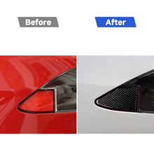 Load image into Gallery viewer, Carbon Fiber Car Charging Port Panel Decorative Sticker for Tesla Model X, Suitable for Left Driving, Charging Port Panel