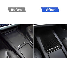 Load image into Gallery viewer, Carbon Fiber Car Storage Box Panel Decorative Sticker for Tesla Model X, Storage Box Panel
