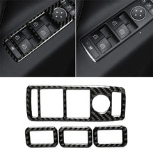 Load image into Gallery viewer, 4 PCS Carbon Fiber Car Window Lift Panel Decorative Sticker for Tesla Model X, Window Lift Panel