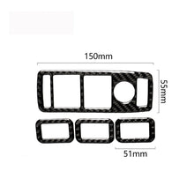 Load image into Gallery viewer, 4 PCS Carbon Fiber Car Window Lift Panel Decorative Sticker for Tesla Model X, Window Lift Panel