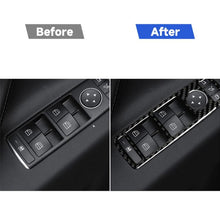Load image into Gallery viewer, 4 PCS Carbon Fiber Car Window Lift Panel Decorative Sticker for Tesla Model X, Window Lift Panel