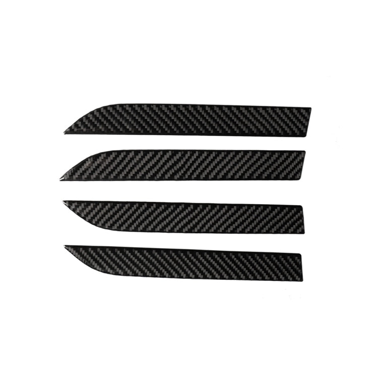 4 PCS Carbon Fiber Car Outer Door Handle Panel Decorative Sticker for Tesla Model X, Outer Door Handle Panel