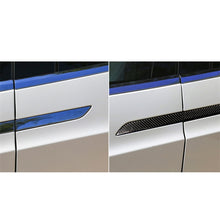 Load image into Gallery viewer, 4 PCS Carbon Fiber Car Outer Door Handle Panel Decorative Sticker for Tesla Model X, Outer Door Handle Panel