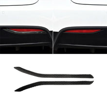 Load image into Gallery viewer, 2 PCS Carbon Fiber Car Rear Fog Lamps Decorative Sticker for Tesla Model X, Rear Fog Lamps
