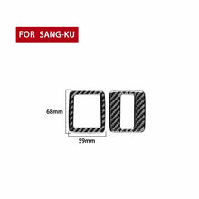 Load image into Gallery viewer, 2 PCS / Set Carbon Fiber Car Window Buttons Decorative Sticker for Volkswagen Scirocco 2009-2016,Left and Right Drive Universal, Window Buttons
