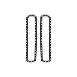 2 PCS / Set Carbon Fiber Car A-pillar Air Outlet Frame Decorative Sticker for Volkswagen Scirocco 2009-2016,Left and Right Drive Universal, A-pillar Air Outlet Frame