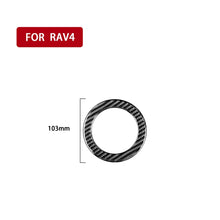 Load image into Gallery viewer, Carbon Fiber Car Steering Wheel Decorative Sticker for Toyota Old RAV4 2006-2013,Left and Right Drive Universal, Steering Wheel