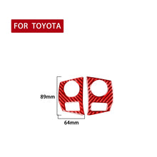Load image into Gallery viewer, 2 PCS / Set Carbon Fiber Car Steering Wheel Button Frame Decorative Sticker for Toyota Corolla 2014-2018,Left and Right Drive Universal, Steering Wheel Button Frame