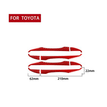 Load image into Gallery viewer, 8 PCS / Set Carbon Fiber Car Outer Handle Decorative Sticker for Toyota Corolla 2014-2018,Left and Right Drive Universal, Outer Handle