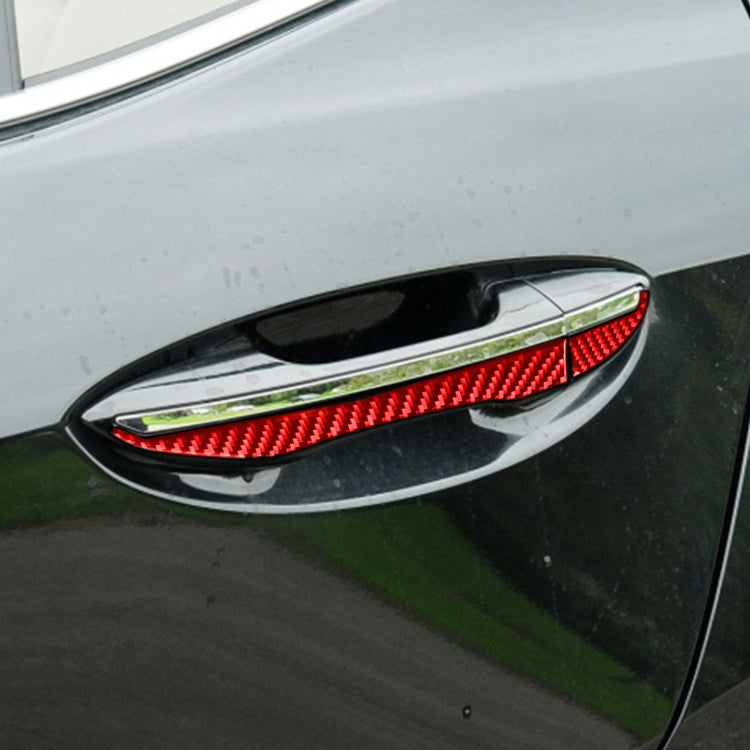 8 PCS / Set Carbon Fiber Car Outer Handle Decorative Sticker for Toyota Corolla 2014-2018,Left and Right Drive Universal, Outer Handle