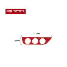 Load image into Gallery viewer, Carbon Fiber Car Air Conditioner Switch Panel A Decorative Sticker for Toyota Corolla 2014-2018,Left Drive, Air Conditioner Switch Panel A,Left Drive
