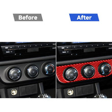 Load image into Gallery viewer, Carbon Fiber Car Air Conditioner Switch Panel A Decorative Sticker for Toyota Corolla 2014-2018,Left Drive, Air Conditioner Switch Panel A,Left Drive
