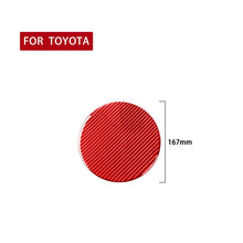 Load image into Gallery viewer, Carbon Fiber Car Fuel Tank Cap Decorative Sticker for Toyota Tundra 2014-2018,Left and Right Drive Universal, Fuel Tank Cap
