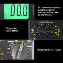 Load image into Gallery viewer, DUOYI DY5500 Car 4 in 1 Digital Multifunction Resistance Tester Insulation Earth Multimeter, DY5500