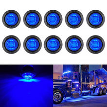 Load image into Gallery viewer, 10 PCS MK-009 3/4 inch Car / Truck 3LEDs Side Marker Indicator Lights Bulb Lamp, MK-009(Red Light), MK-009(Blue Light), MK-009(Green Light), MK-009(White Light), MK-009(Yellow Light)