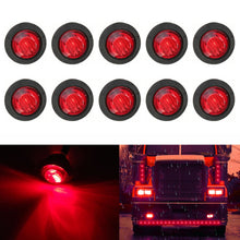 Load image into Gallery viewer, 10 PCS MK-009 3/4 inch Car / Truck 3LEDs Side Marker Indicator Lights Bulb Lamp, MK-009(Red Light), MK-009(Blue Light), MK-009(Green Light), MK-009(White Light), MK-009(Yellow Light)