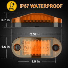 Load image into Gallery viewer, 10 PCS MK-019 Car / Truck 6LEDs Side Marker Indicator Lights Bulb Lamp, MK-019 (Yellow Light), MK-019 (Red Light), MK-019 (White Light)